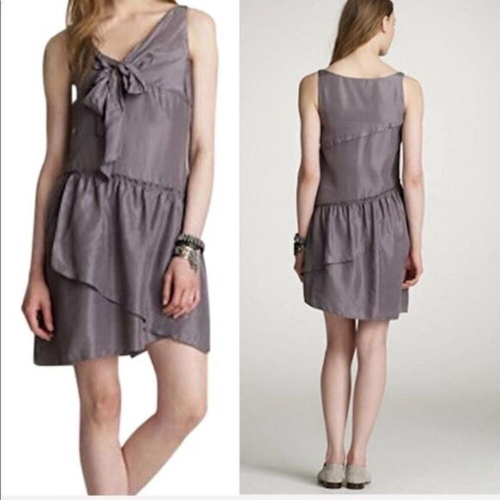 J. CREW Orchid Shadow Effie Scarf Dress Size 6